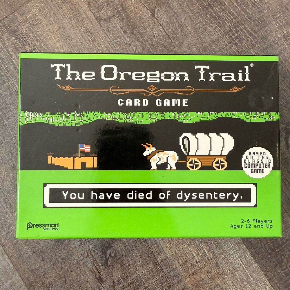 Pressman The Oregon Trail Card Game Complete Game 2-6 Players Age 12+ 2017